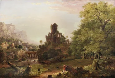 Paysage avec ruines, 1854